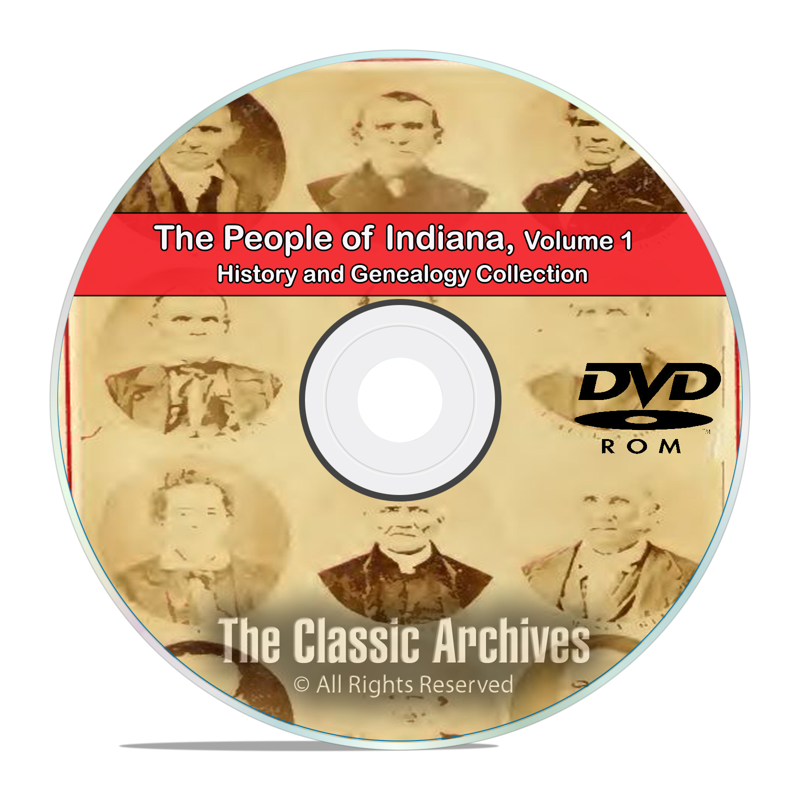 Indiana IN Vol 1 People Cities Towns, History and Genealogy 101 Books DVD